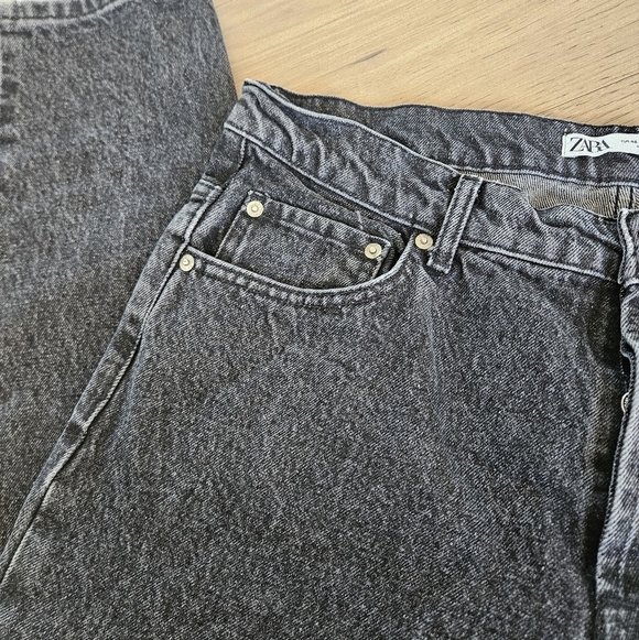 Zara Charcoal Relaxed Fit Jeans - Picture 3 of 5